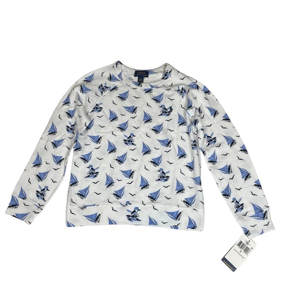 Polo Ralph Lauren Polo Bear Spa Terry Sweatshirt and Shorts Set Size 7 - Picture 2 of 10